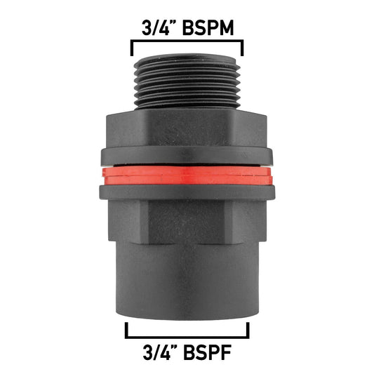 Water Butt 3/4" BSP Male with Female Outlet - Best4Trade-Retail Tech Hose & Fittings