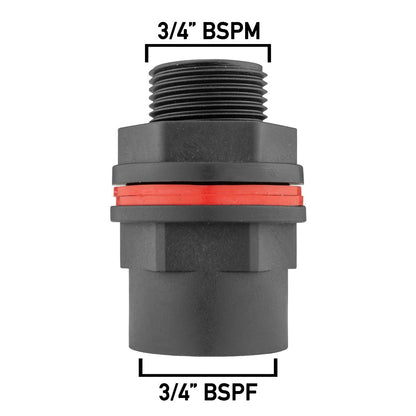 Water Butt 3/4" BSP Male with Female Outlet and Drill Bit - Best4Trade-Retail Tech Hose & Fittings