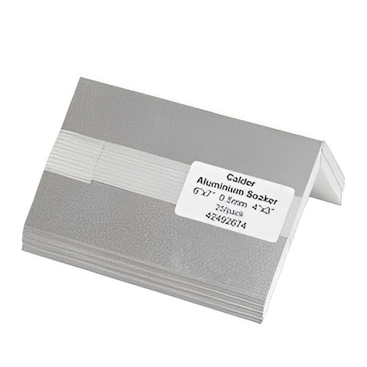 Aluminium Soakers 6'' x 6'' - 0.5mm - 3'' x 3'' - (25PK) - Calder Roofing