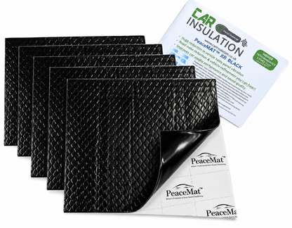 Campervan Sound Deadening Mats - 20x Black Butyl Soundproofing Sheets for Car & Van (PeaceMAT XR)