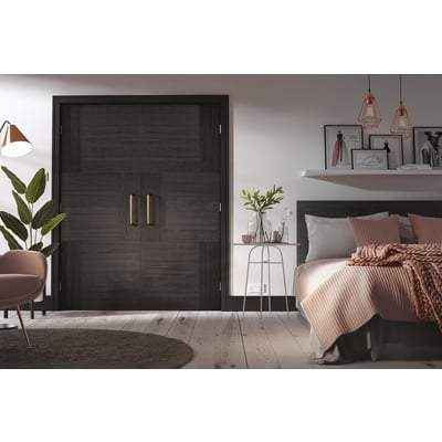 Seis Charcoal Black Pre-Finished Interior Fire Door FD30 - 1981mm x 686mm - LPD Doors