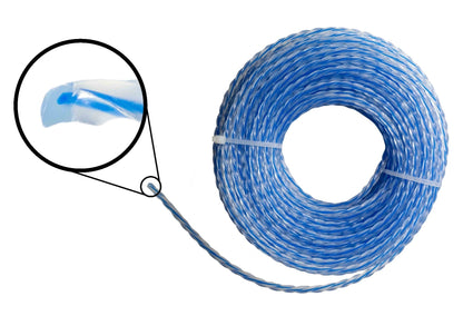 Strimmer Line Dual Blue Twist 2.4mm x 15m - Best4Trade-Retail Garden tools & Accesories