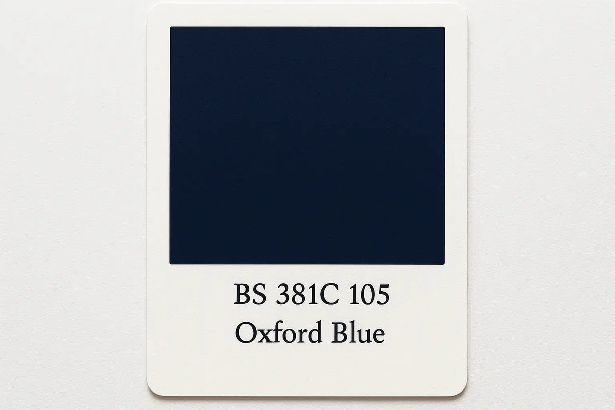British Standard  381C 105 Oxford blue 400ml Aerosol Available in any Finish - Tameside Paints & Supplies Ltd Blue