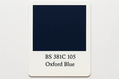 British Standard  381C 105 Oxford blue 400ml Aerosol Available in any Finish - Tameside Paints & Supplies Ltd Blue
