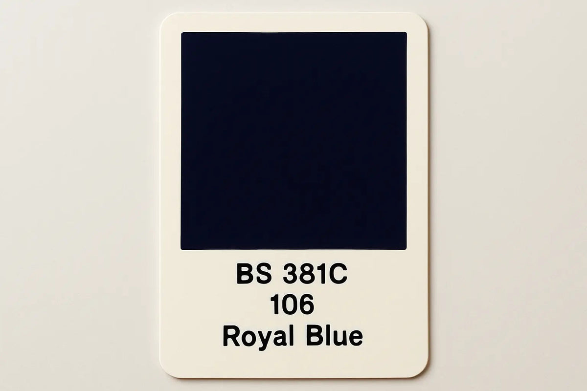 British Standard 381C 106	Royal blue 400ml Aerosol Available in any Finish - Tameside Paints & Supplies Ltd Blue