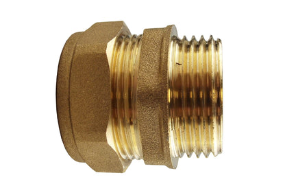 Brass Compression Straight 22mm - 3/4" BSPM