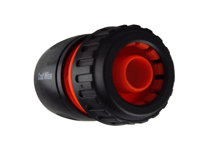 Female Hose Connector, 1/2" or 5/8" Hose, Black/Orange - Best4Trade-Retail Garden watering