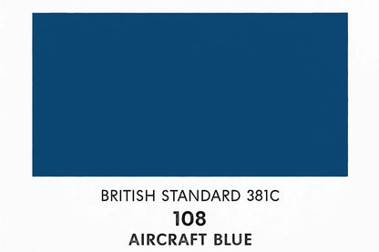 British Standard  381C 108 Aircraft blue 400ml Aerosol Available in any Finish