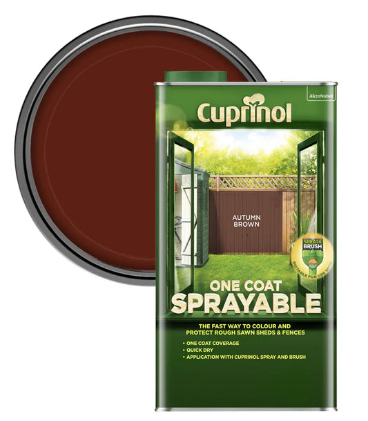 Cuprinol One Coat Sprayable Fence Treatment - 5 Litre - Cuprinol