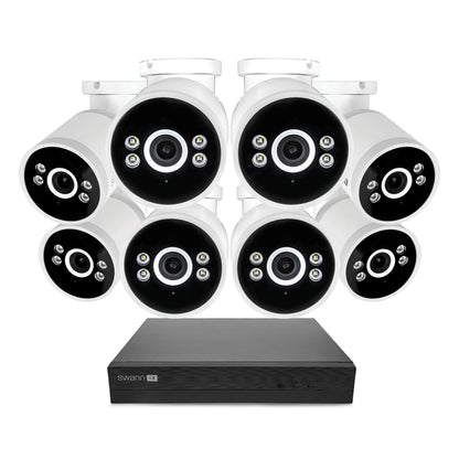 Swann AdvancedX 4K 2TB 16-Channel Wired PoE NVR CCTV with 8 Bullet Camera Kit