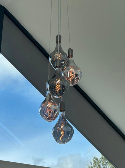 5 Light Cluster Evo Pendant Chandelier | Stairwell & High Ceiling Lighting UK