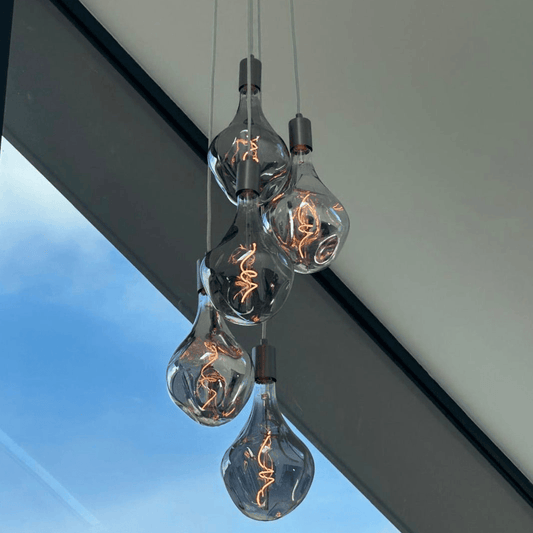 5 Light Cluster Evo Pendant Chandelier | Stairwell & High Ceiling Lighting UK - MooBoo Home Lighting