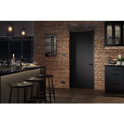 Montreal Dark Charcoal Pre-Finished Interior Door - 1981mm x 762mm - LPD Doors