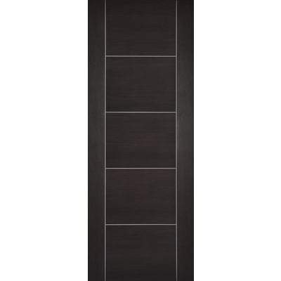 Vancouver Dark Grey Laminated 5 Panel Interior Door - 1981mm x 838mm - LPD Doors
