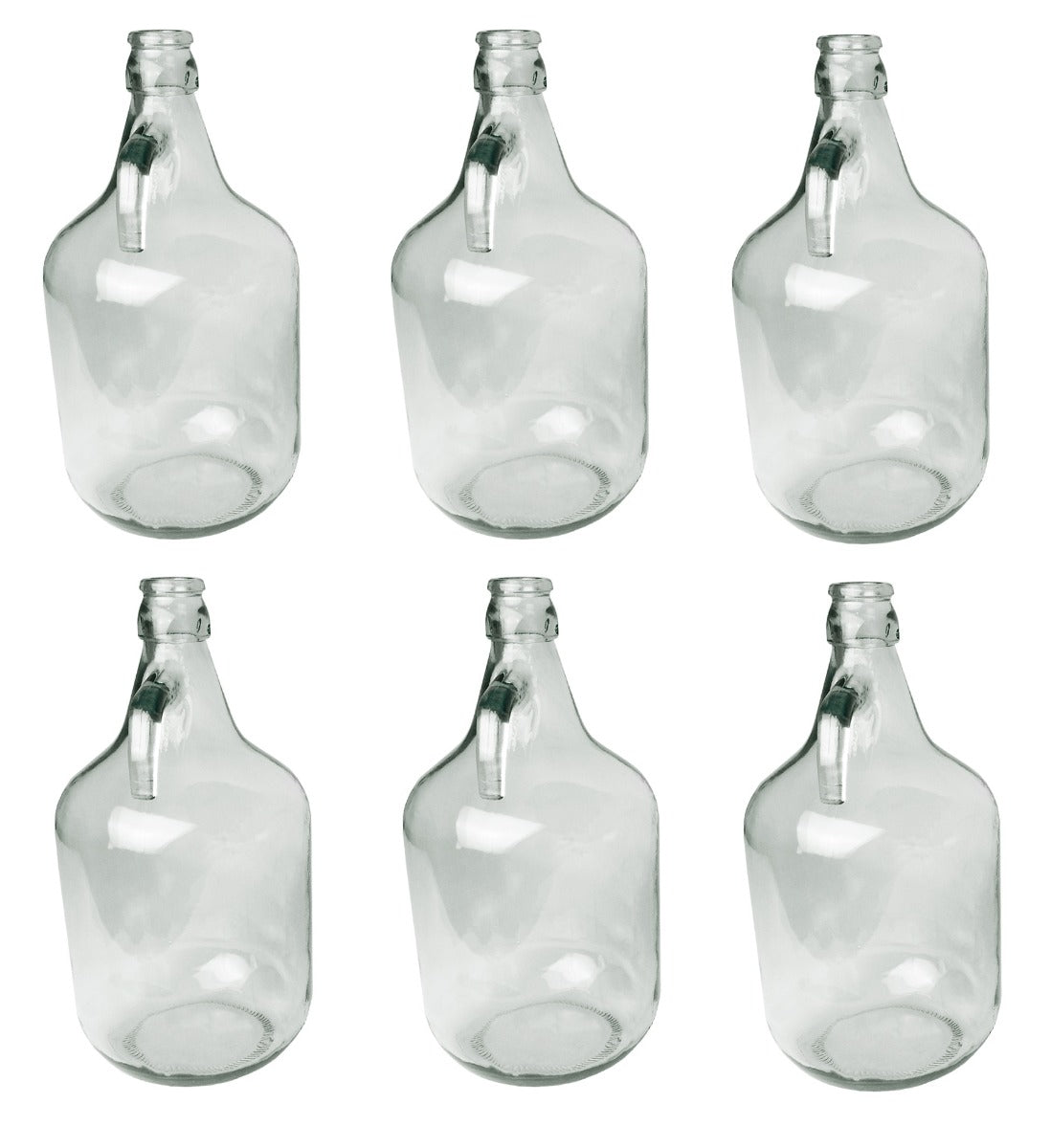 Glass Demijohn 5L 6 Pack Plain - Best4Trade-Retail Costwise Home Brewing