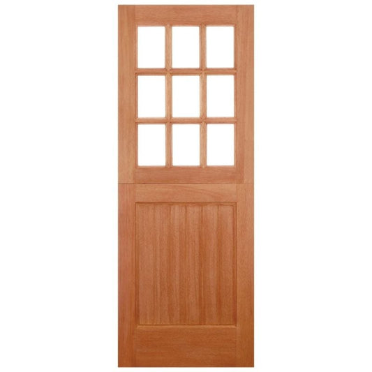Stable Hardwood M&T Straight Top 9 Unglazed Light Panels External Door - 1981mm x 838mm - LPD Doors
