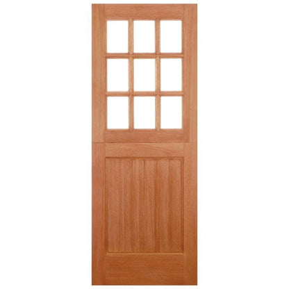 Stable Hardwood M&T Straight Top 9 Unglazed Light Panels External Door - 1981mm x 762mm - LPD Doors
