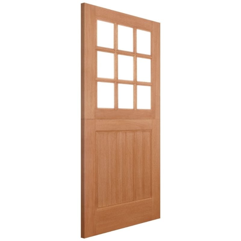 Stable Hardwood M&T Straight Top 9 Unglazed Light Panels External Door - 1981mm x 838mm - LPD Doors