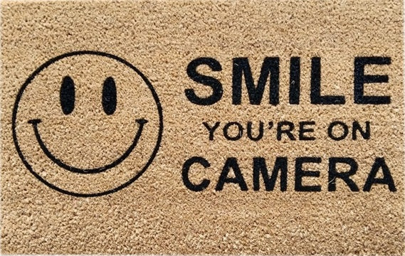 Doormat 60cm x 40cm - 'Smile You're On Camera' - Best4Trade-Retail Garden watering
