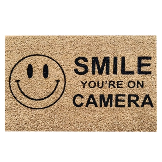 Doormat 60cm x 40cm - 'Smile You're On Camera' - Best4Trade-Retail Garden watering