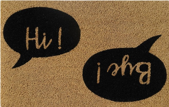 Doormat 60cm x 40cm - 'Hi! Bye!' - Best4Trade-Retail Garden watering