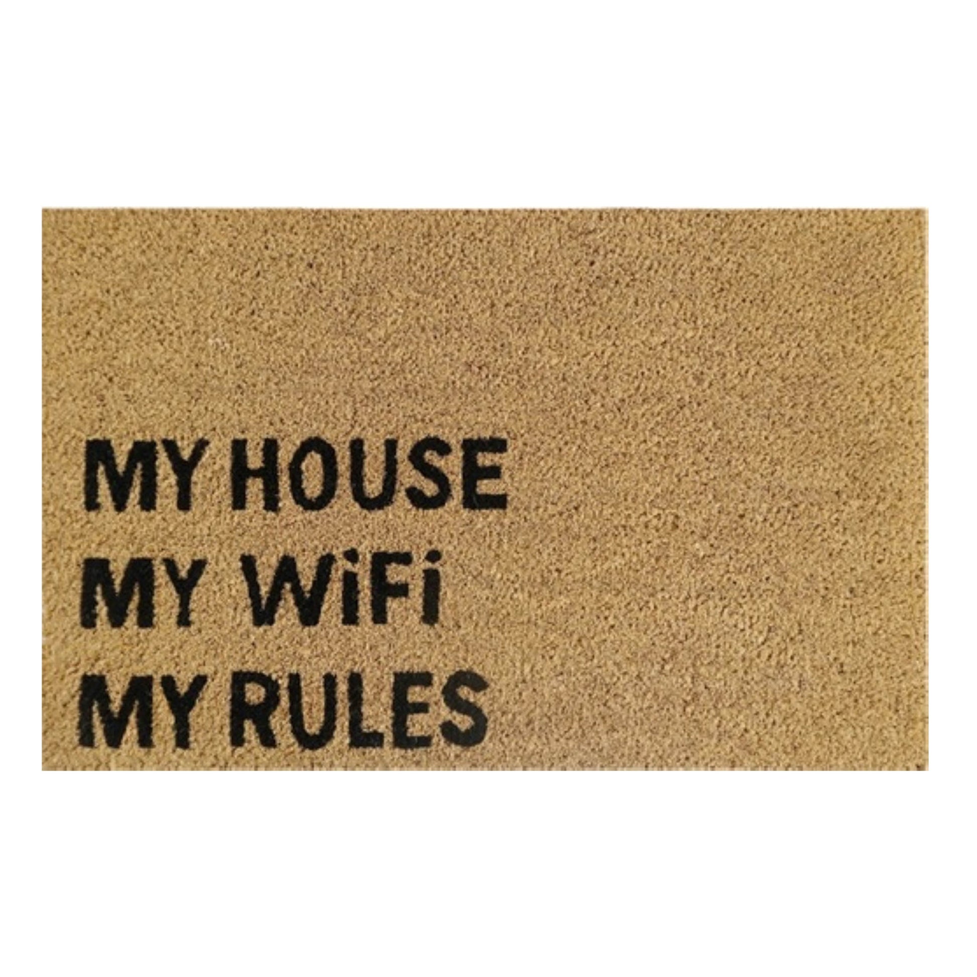 Doormat 60cm x 40cm - 'My House My WiFi My Rules' - Best4Trade-Retail Garden watering
