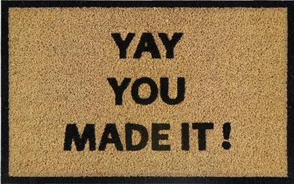 Doormat 60cm x 40cm - 'Yay You Made It!' - Best4Trade-Retail Garden watering