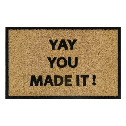 Doormat 60cm x 40cm - 'Yay You Made It!' - Best4Trade-Retail Garden watering