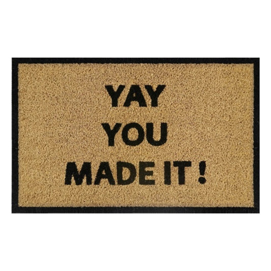 Doormat 60cm x 40cm - 'Yay You Made It!' - Best4Trade-Retail Garden watering