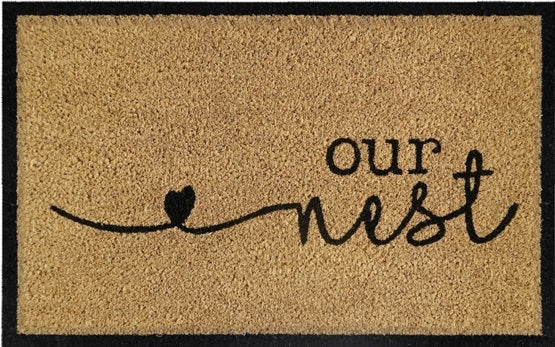 Doormat 60cm x 40cm - 'Our Nest' - Best4Trade-Retail Garden watering