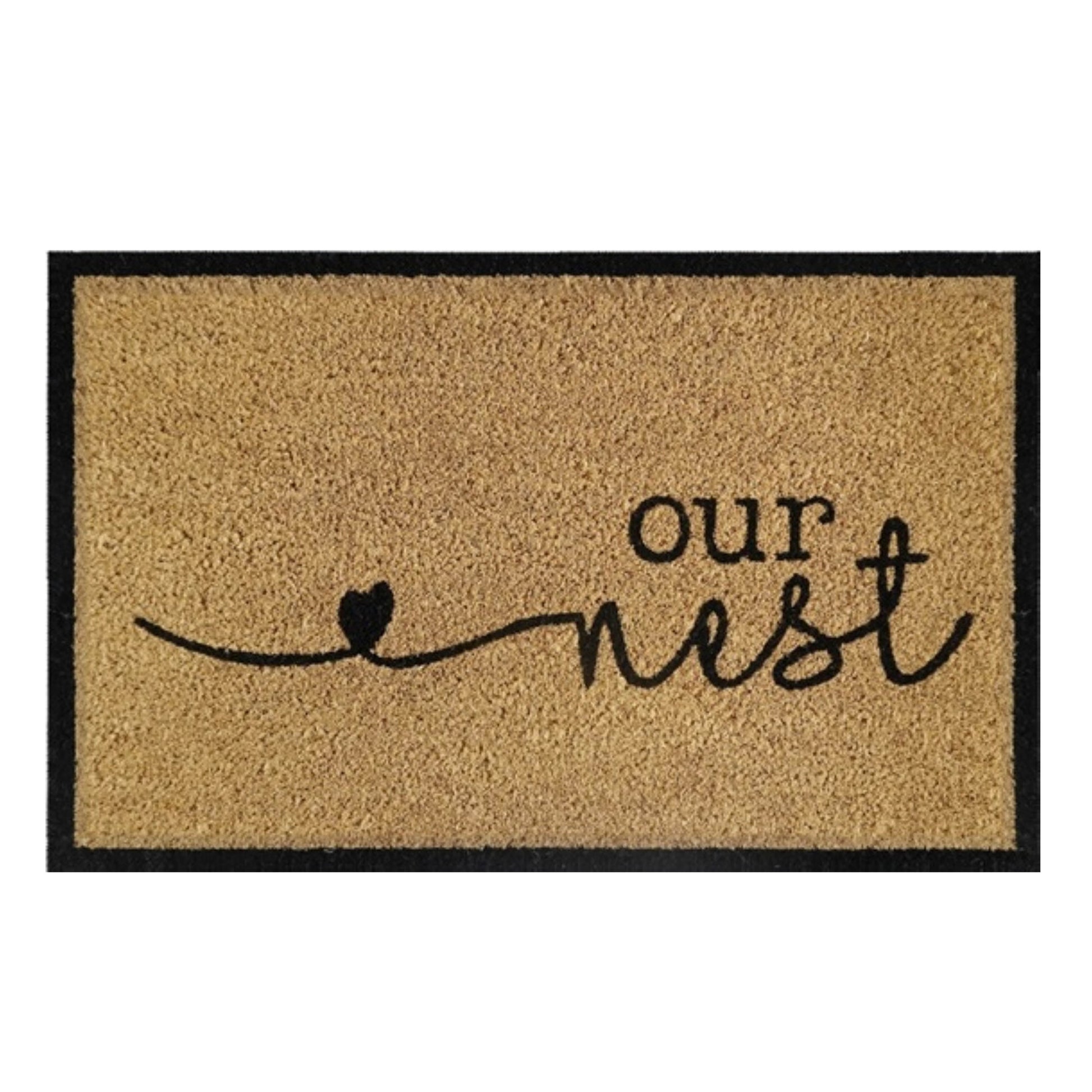 Doormat 60cm x 40cm - 'Our Nest' - Best4Trade-Retail Garden watering
