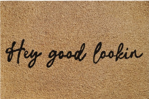 Doormat 60cm x 40cm - 'Hey Good Lookin' - Best4Trade-Retail Garden watering