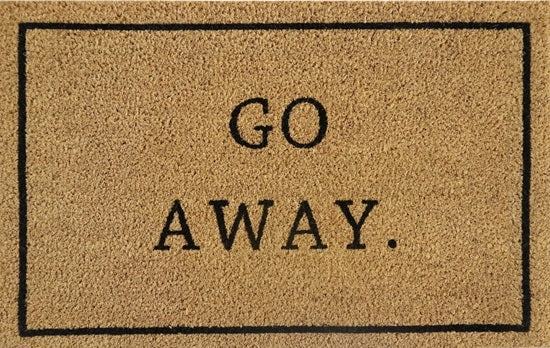Doormat 60cm x 40cm - 'Go Away.' - Best4Trade-Retail Garden watering
