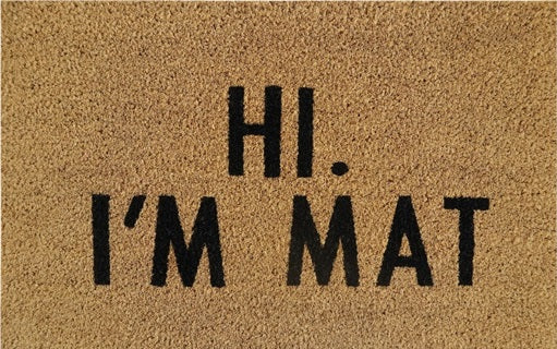 Doormat 60cm x 40cm - 'Hi. I'm Mat' - Best4Trade-Retail Garden watering