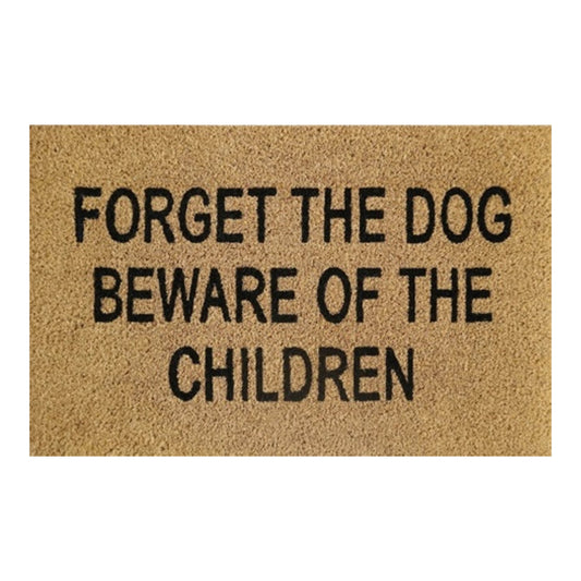 Doormat 60cm x 40cm - 'Forget The Dog Beware Of The Children' - Best4Trade-Retail Garden watering