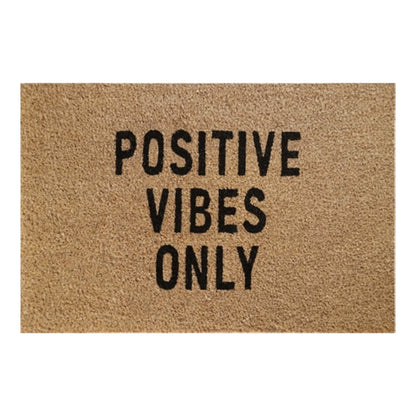 Doormat 60cm x 40cm - 'Positive Vibes Only' - Best4Trade-Retail Garden watering