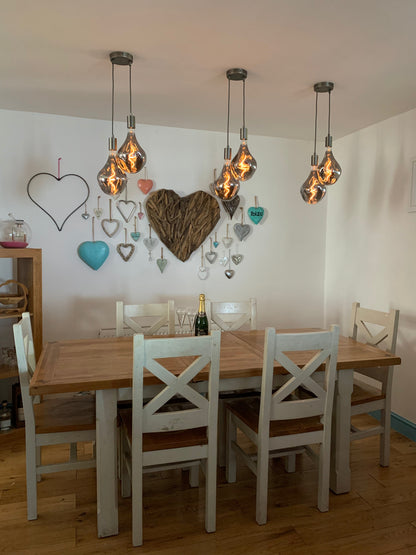 Double Cluster Pendant Light | 2 Drop Kitchen Island, Hallway & Dining Lighting UK