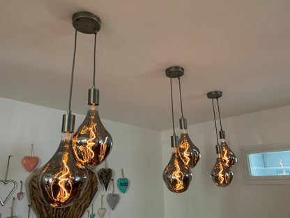 Double Evo Cluster Pendant Light | 2 Drop Kitchen Island, Bedside & Hallway Lighting UK