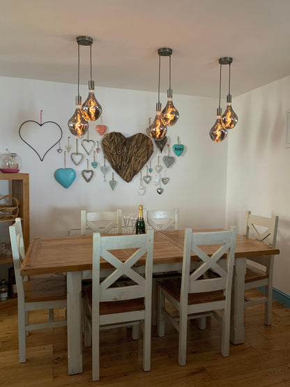 Double Evo Cluster Pendant Light | 2 Drop Kitchen Island, Bedside & Hallway Lighting UK