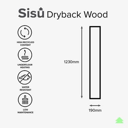 SISU Dryback White Oak Vinyl Flooring Tiles - 190mm x 1230mm (20 Pack) - EnviroBuild