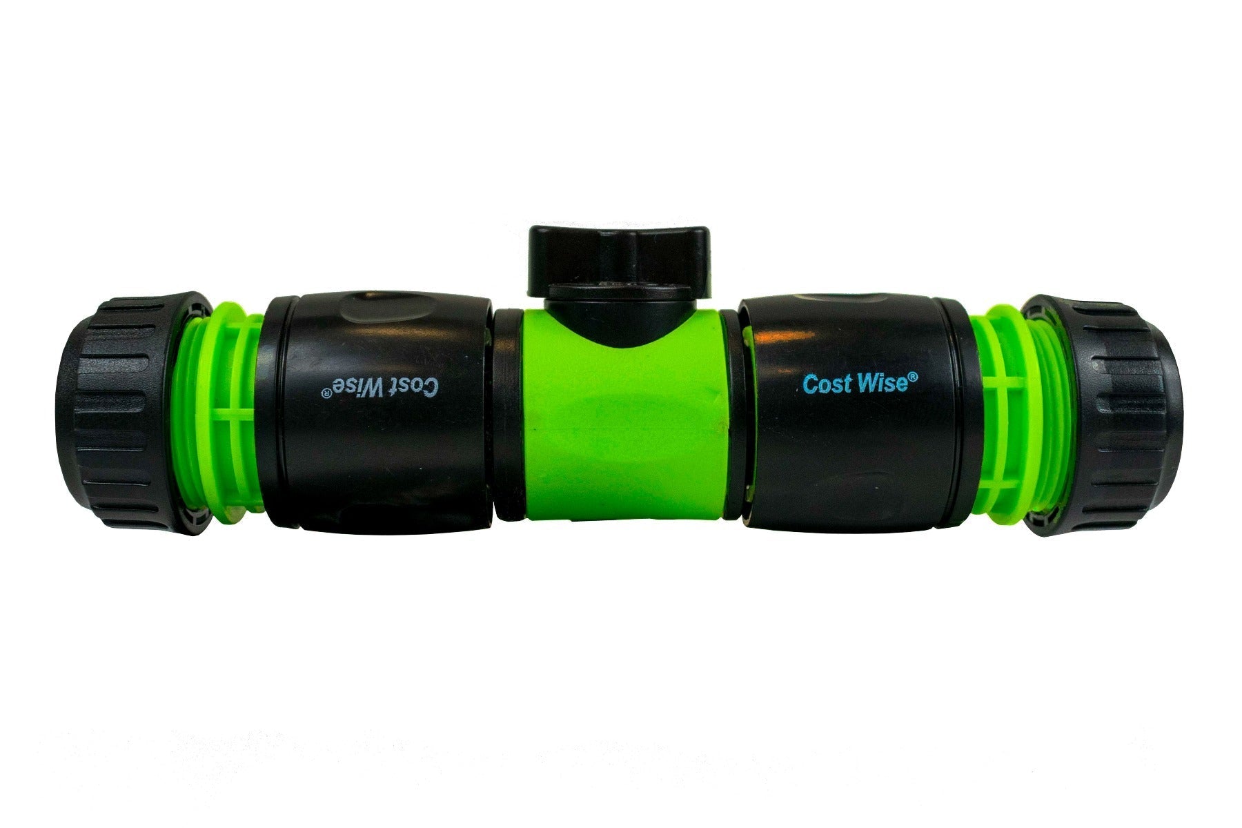 Cost Wise Snap On Male-Male In Line Valve Kit Black/Green - Best4Trade-Retail Garden watering