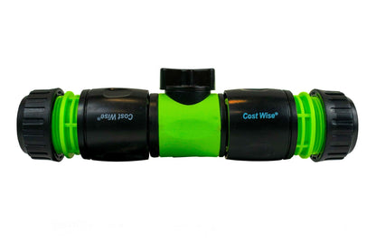 Cost Wise Snap On Male-Male In Line Valve Kit Black/Green - Best4Trade-Retail Garden watering