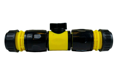 Cost Wise Snap On Male-Male In Line Valve Kit Yellow/Black - Best4Trade-Retail Garden watering