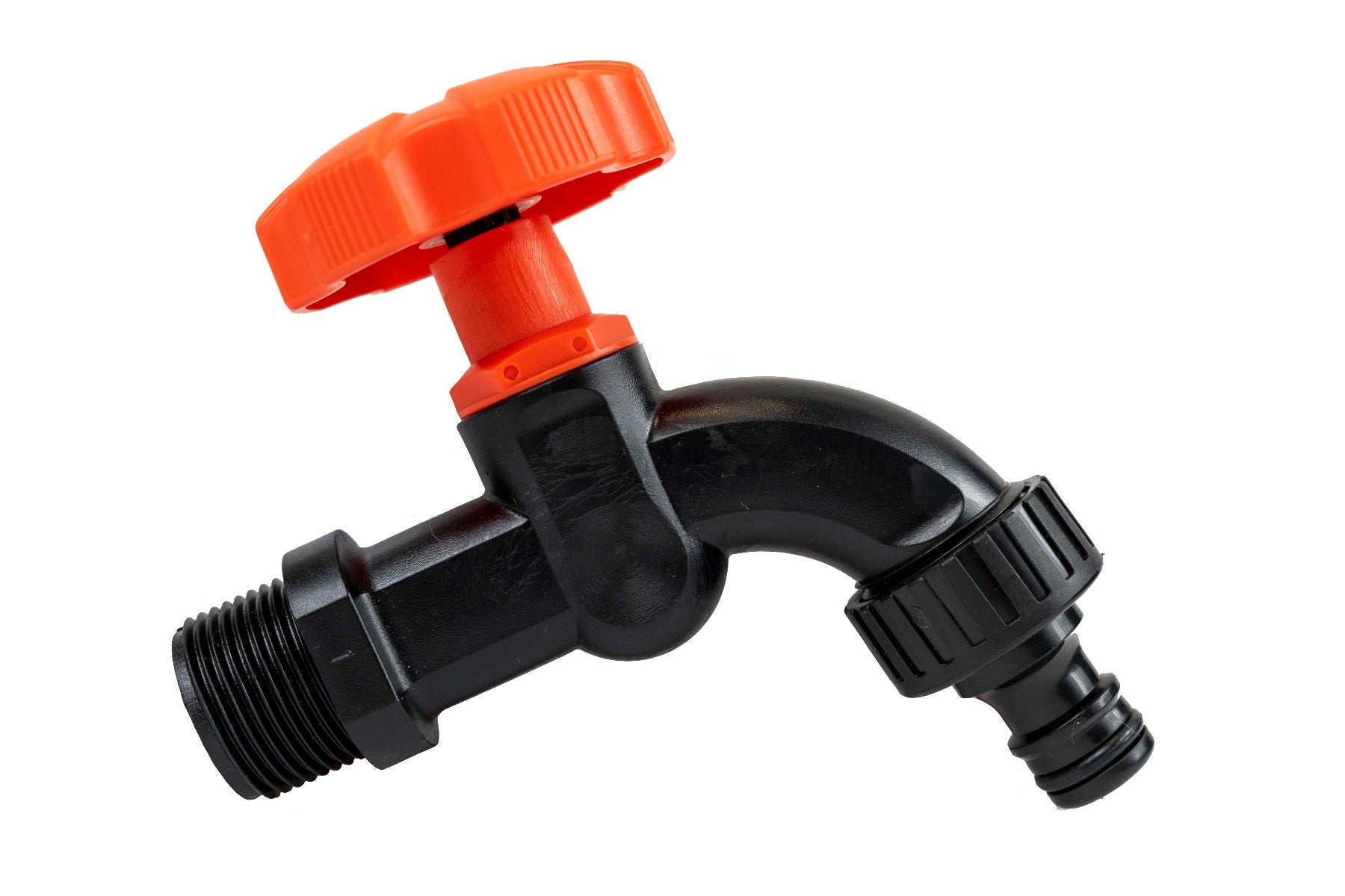 3/4" BSPM Plastic Tap Black/Orange - Best4Trade-Retail Garden watering