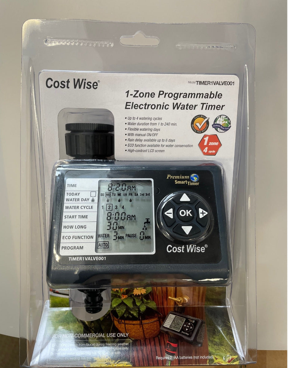 Cost Wise Single Outlet Water Timer - Best4Trade-Retail Garden watering
