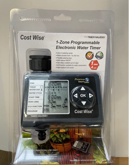 Cost Wise Single Outlet Water Timer - Best4Trade-Retail Garden watering