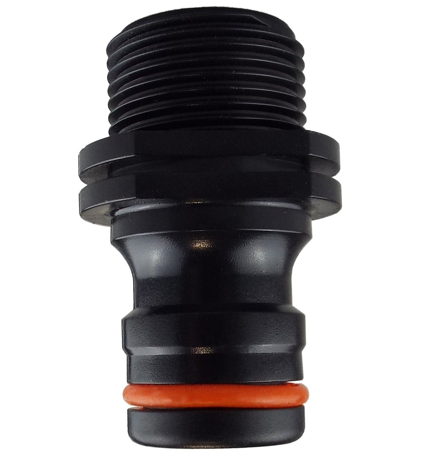 Male Tap Connector 3/4" BSPM - Max Flo, Black/Orange - Best4Trade-Retail Garden watering