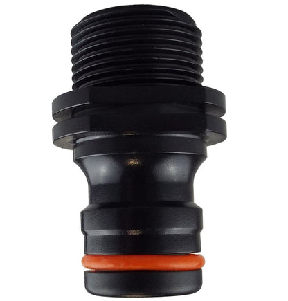 Male Tap Connector 3/4" BSPM - Max Flo, Black/Orange - Best4Trade-Retail Garden watering
