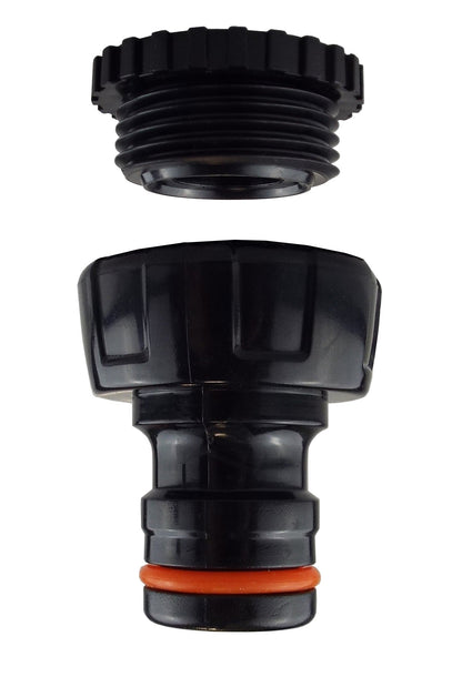 Female Tap Connector 1"-3/4" BSPF Max Flo Black/Orange - Best4Trade-Retail Garden watering