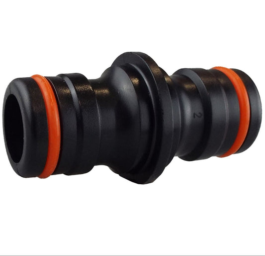 Two Way Connector Male - Max Flo Black/Orange - Best4Trade-Retail Garden watering